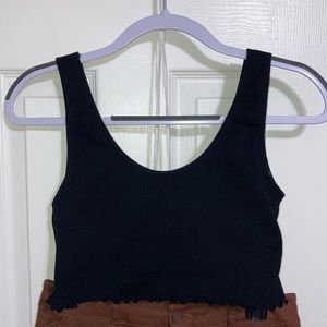 Black tank top (built in bra)
